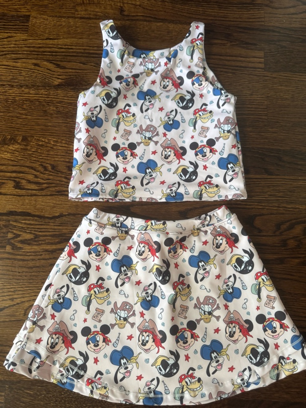 Disney pirate yoga athletic set